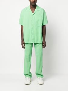 MSGM Overhemd met geborduurd logo - Groen