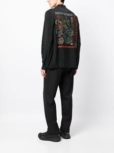 Maharishi Shirt met borduurwerk - Zwart
