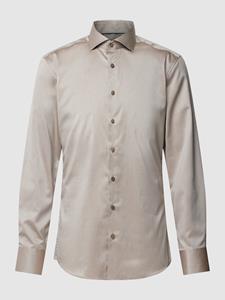 ETERNA Mode GmbH SLIM FIT Luxury Shirt in taupe unifarben