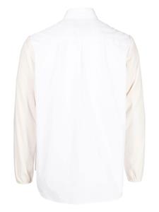 Fumito Ganryu Overhemd met vlakken - Wit