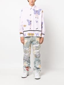 Gcds Overhemd met vlinderprint - Roze