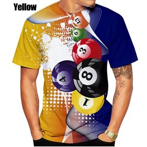 Wengy 2 Men Women Summer 3d Fashion Billiards T-shirt Games Ball Cue Pool Player Cool Designe Print Top