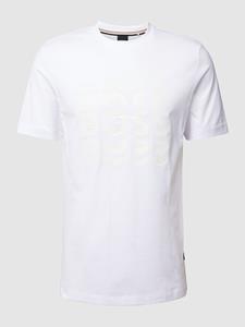 Boss T-shirt met logoprint, model 'Tiburt'
