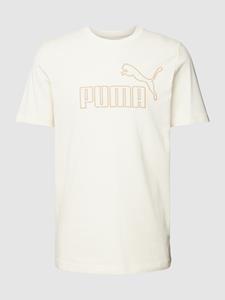 PUMA PERFORMANCE T-shirt met labelprint, model 'ELEVATED'
