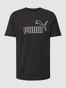 PUMA PERFORMANCE T-shirt met labelprint, model 'ELEVATED'