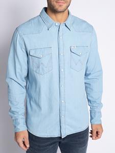 Wrangler Overhemd Regular fit in blauw voor Heren