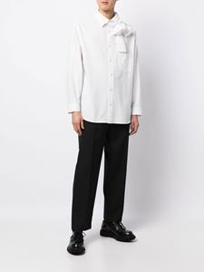 Yohji Yamamoto Overhemd met strik - Wit