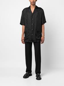 Versace Overhemd met brokaat-effect - Zwart