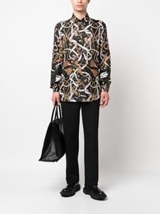 Moschino Overhemd met kettingprint - Zwart