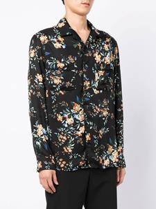 Erdem Overhemd met bloemenprint - Zwart