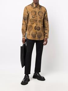 Uma Wang Overhemd met ballonprint - Bruin