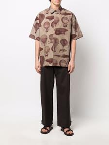 Uma Wang Overhemd met print - Grijs