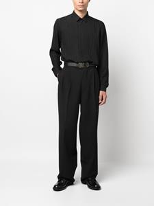 Saint Laurent Overhemd met patroon - Zwart