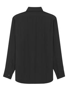 Saint Laurent Zijden overhemd - Zwart