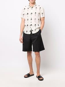 Saint Laurent Overhemd met palmboomprint - Beige