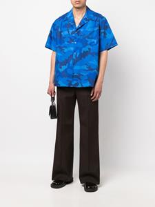 Valentino Overhemd met camouflageprint - Blauw