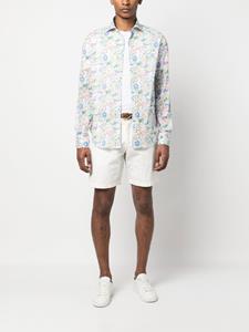 Fedeli Overhemd met bloemenprint - Wit