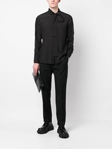 Valentino Overhemd met sjaaldetail - Zwart