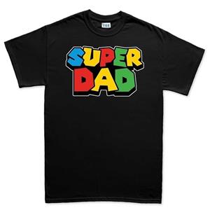 FT T Shirts Super Dad Men Tshirt korte mouw Mario Luigi Vader Dag cadeau voor papa Sofspun Hipster Cool Tops Tee
