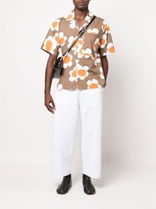 Jacquemus Overhemd met bloemenprint - Oranje