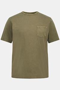 JP1880 T-Shirt T-Shirt Halbarm Brusttasche Rundhals