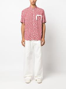 Jacquemus Geruit overhemd - Rood