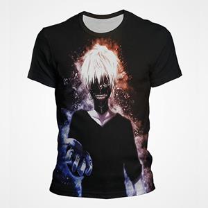 Personalized Printed 3D Print Tokyo Ghoul Anime Zomer T-shirt Casual Streetwear Korte Mouw Heren Cool Fashion Tee Tops