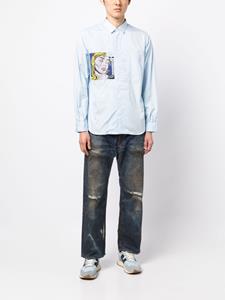 Junya Watanabe MAN Overhemd met print - Blauw