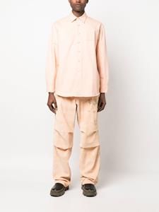Raf Simons Overhemd met logopatch - Roze