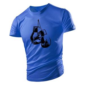 Baobaofusi Volwassen mannen korte mouw comfortabele 2D-printen sport fitness zomer t-shirt bokswedstrijd oversized veelkleurig