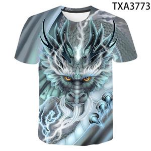 Exclusive 3D T-shirt 2022 New Dragon T Shirts 3D Printed Cartoon Anime Men T-shirts Short Sleeve Casual Boy Tops Cool Tees