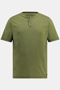 JP1880 T-Shirt Henley Halbarm CoolDyed-Look Rundhals bis 8 XL