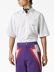 Gucci Overhemd met geborduurd logo - Wit