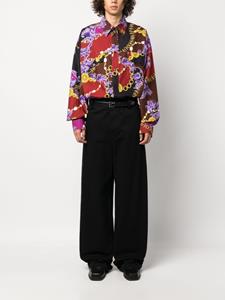 Versace Overhemd met print - Bruin