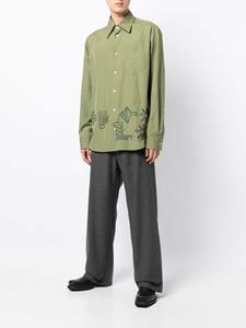 Namacheko Overhemd met puntkraag - Groen