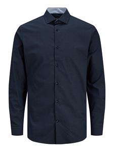 J%ampJ Premium Male Overhemden 12238034 Jprblaparker Detail Shirt L/s Noos