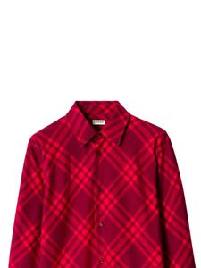 Burberry Geruit overhemd - Roze
