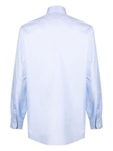 Barba Popeline overhemd - Blauw