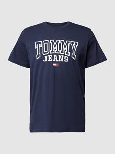 Tommy Jeans Regular fit T-shirt met labelprint, model 'ENTRY'
