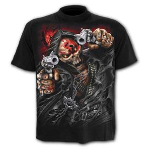 ETST WENDY 005 Double Gun Skull Men's T-shirt Punk Style 3D Shirt New O-neck T-shirt Summer Fashion Tops Boys Clothing Large Size Streetwear