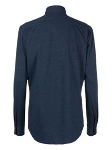 Xacus classic-collar button-up shirt - Blauw