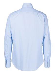 Xacus pinstripe cutaway-collar shirt - Blauw