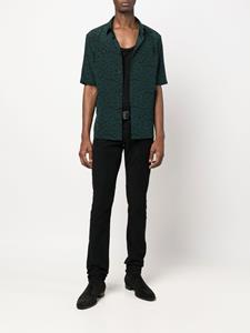 Saint Laurent Overhemd met abstracte print - Groen