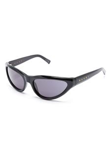 Marni Eyewear Maverick zonnebril met ovaal montuur - Zwart