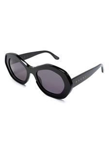 Marni Eyewear Ullawun Vulcano zonnebril met rond montuur - Zwart