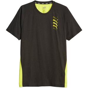 PUMA Fit Triblend Ultrabreathe Trainingsshirt Herren 40 - PUMA black/yellow