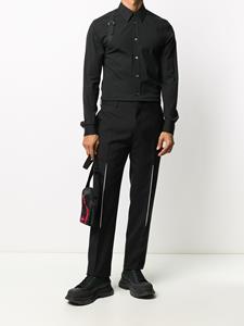 Alexander McQueen Overhemd met gespdetail - Zwart