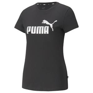 PUMA Essentials+ Metallic Logo T-shirt 'voor dames