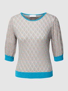 Rich & Royal Gebreide pullover met all-over motief