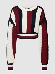 Tommy Hilfiger Korte gebreide pullover met streepmotief